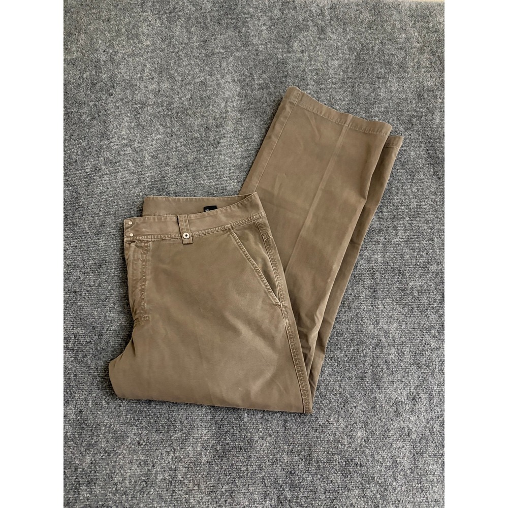 Diesel C-Pill Chino Pants Mens 38 Brown Olive Cotton Straight Leg Trousers